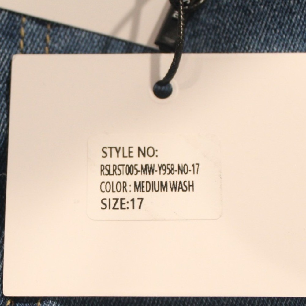 RISE Women's Jeans Size 17 Wide Leg Medium Wash Cotton Blend NEW WITH TAGS - Picture 3 of 14